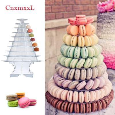 Super WOW 10 Tier Macaron Blister Tower Stand Opakowanie powłoka UV