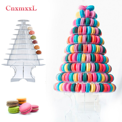 Super WOW 10 Tier Macaron Blister Tower Stand Opakowanie powłoka UV