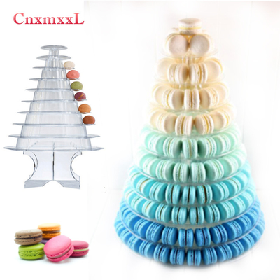 Super WOW 10 Tier Macaron Blister Tower Stand Opakowanie powłoka UV