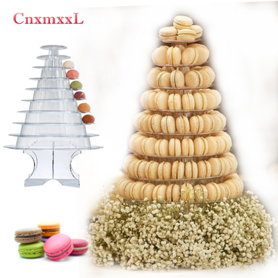 Super WOW 10 Tier Macaron Blister Tower Stand Opakowanie powłoka UV