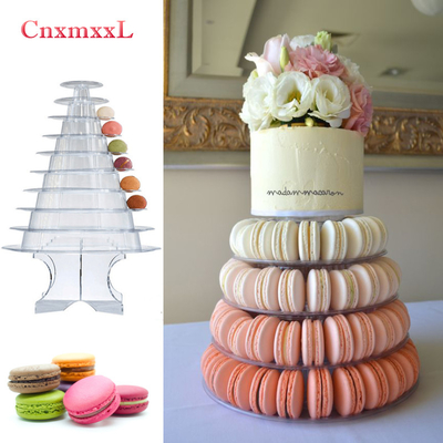 Super WOW 10 Tier Macaron Blister Tower Stand Packaging z akrylem