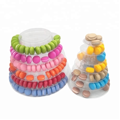 Nowa piramida wieży Macaron 13 poziom Plastic Macaron Tower Display Stand