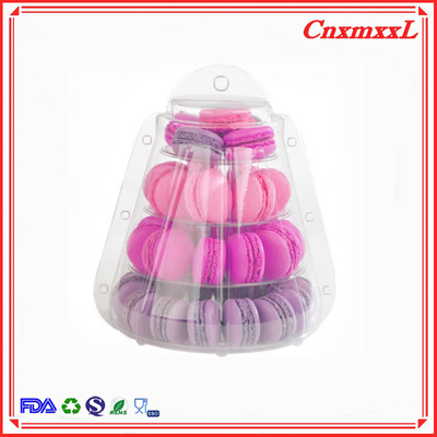 Nowy styl Mały plastikowy 4 warstwy Macaron Tower 47 sztuk