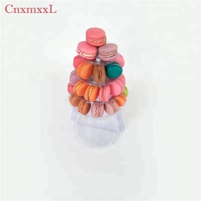 Patented product 4 tier macaron tower stand case for wedding cake decoration