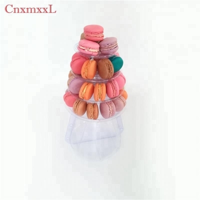 Patented product 4 tier macaron tower stand case for wedding cake decoration