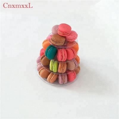Patented product 4 tier macaron tower stand case for wedding cake decoration