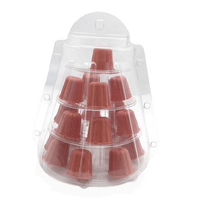 Mini Clear Plastic 4 Tier Canele Tower Stand For Display Canele / Makaron I Dekoracja ciasta