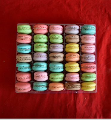 Customize design OEM macarons cakes chocolates plastic blister thermoforming vacuum clamshell packaging