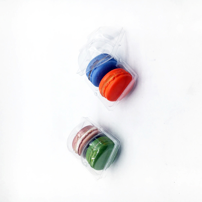 Transparent thermal forming blister tray 2 pack macaron packaging box