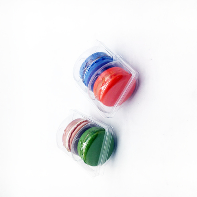 small two pack macaron tray blister packaging