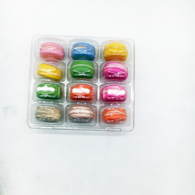 Customized blister package clear 12 holes macaron tray