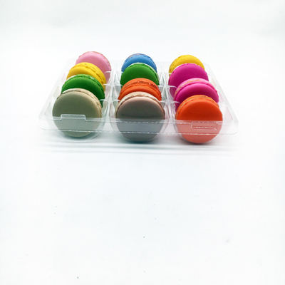 Customized blister package clear 12 holes macaron tray
