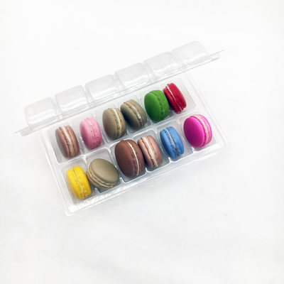 12 pack plastic macaron tray clamshell packaging plastic package