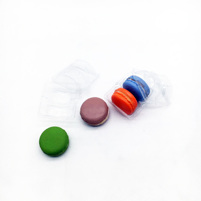 Custom Macaron Clear Acrylic Macaron Transparent Packaging Display Clear Transparent Recyclable Plastic Macaron Chocolate Tray