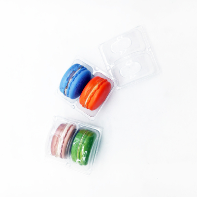 Custom Macaron Clear Acrylic Macaron Transparent Packaging Display Clear Transparent Recyclable Plastic Macaron Chocolate Tray