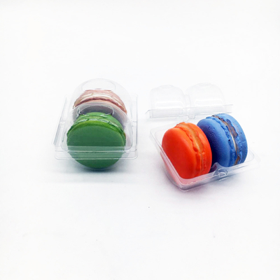 Custom Macaron Clear Acrylic Macaron Transparent Packaging Display Clear Transparent Recyclable Plastic Macaron Chocolate Tray