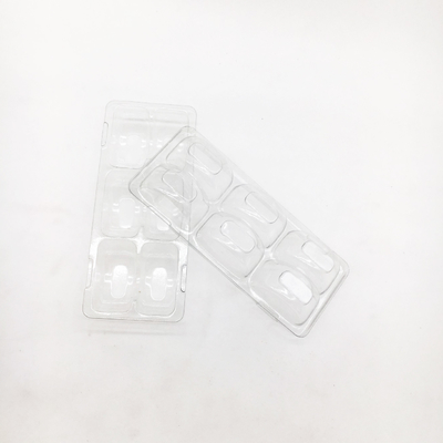 Custom Macaron Clear Tray Macaron Recyclable Packaging Transparent Box 6pcs Insert Plastic Macaron Chocolate Tray