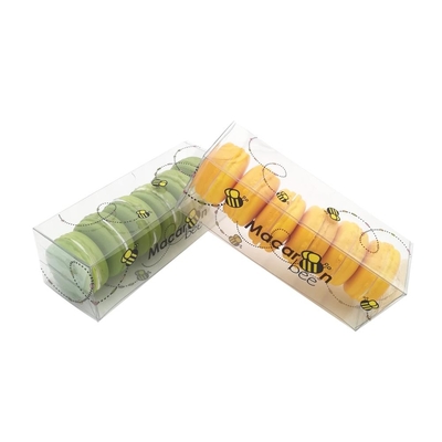 Plastic  PVC PET candy cookie custom 6pcs macaron packing gift packaging box Wholesale