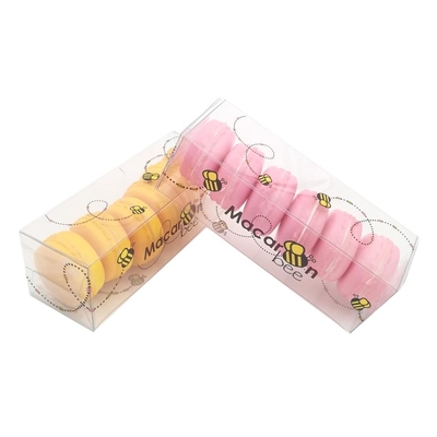 Plastic  PVC PET candy cookie custom 6pcs macaron packing gift packaging box Wholesale