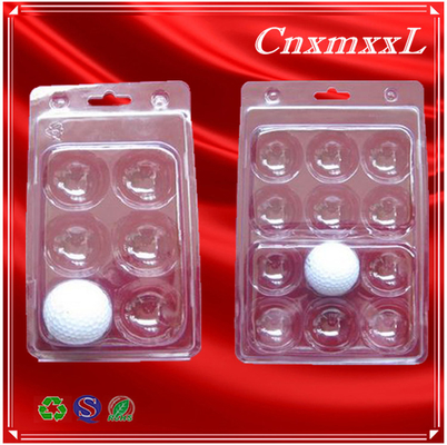 12 pcs clear blister golf ball tray packaging with low price