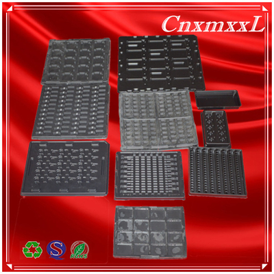 Antistatic ESD PCB thermoforming vacuum PS PVC black plastic blister tray
