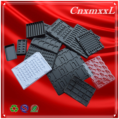 Antistatic ESD PCB thermoforming vacuum PS PVC black plastic blister tray