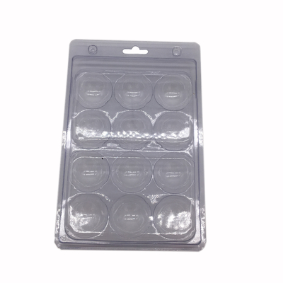 12 packs golf ball blister packaging tray clear transparent folded packaging