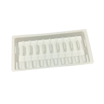 Biała plastikowa tablica ampułkowa Opakowanie 10 ml Szklane fiolki taśmy plastikowe pudełko ampułkowe