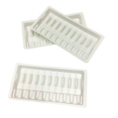 Biała plastikowa tablica ampułkowa Opakowanie 10 ml Szklane fiolki taśmy plastikowe pudełko ampułkowe