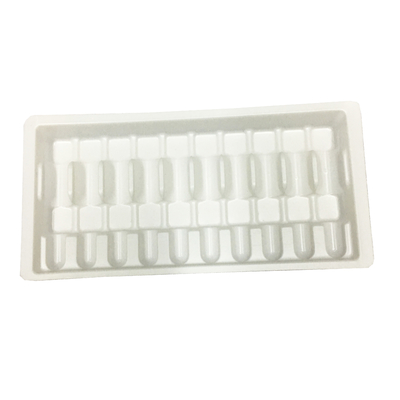 Biała plastikowa tablica ampułkowa Opakowanie 10 ml Szklane fiolki taśmy plastikowe pudełko ampułkowe