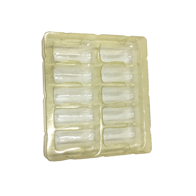 Biała plastikowa tablica ampułkowa Opakowanie 10 ml Szklane fiolki taśmy plastikowe pudełko ampułkowe