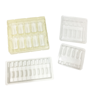 plastic tray for ampoule vial tray packaging ampoule box1ml,2ml, 3ml,5ml, 10ml plastic vial tray blister can be customization