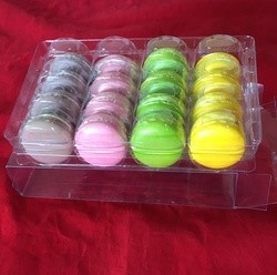 plastic macaron package 12-packing macaron tray