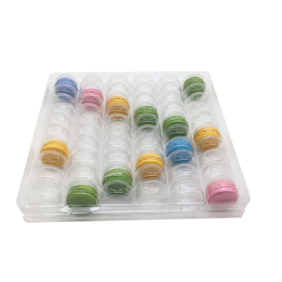 Przejrzysty plastikowy opakowanie makaronów Blister 6 x 10 układ 60 komórek