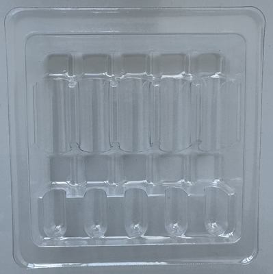 PET Produkty delikatne Płytka opakowaniowa Szklana butelka Płytka opakowaniowa stała Woda do wstrzykiwań 1 ml 2 ml 5 ml 10 ml 5 opakowania
