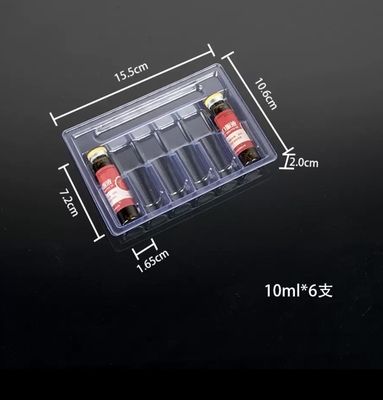 10 ml Ampułka do płynów do podania doustnego PET Przejrzysty ampułka próżniowa, opakowanie 5, opakowanie 10, opakowanie 12