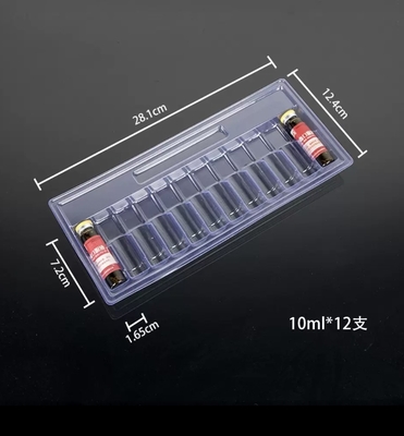 10 ml Ampułka do płynów do podania doustnego PET Przejrzysty ampułka próżniowa, opakowanie 5, opakowanie 10, opakowanie 12