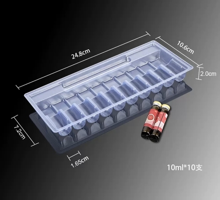 10 ml Ampułka do płynów do podania doustnego PET Przejrzysty ampułka próżniowa, opakowanie 5, opakowanie 10, opakowanie 12