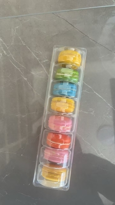 6 palet Opakowanie z tworzyw sztucznych Macaron Tray Opakowanie wsparcie zamówienia żywności bezpieczne