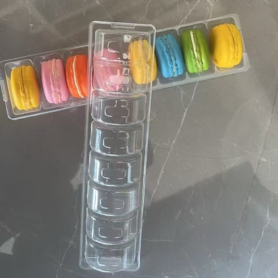 6 palet Opakowanie z tworzyw sztucznych Macaron Tray Opakowanie wsparcie zamówienia żywności bezpieczne