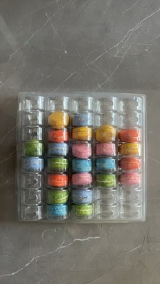 Macaron 40 Przejrzysty ręcznie robiony pudełko Macaron Targowy opakowanie opakowanie czekoladowe górna i dolna pokrywa opakowanie ciasta dostawca