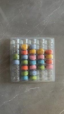 Macaron 40 Przejrzysty ręcznie robiony pudełko Macaron Targowy opakowanie opakowanie czekoladowe górna i dolna pokrywa opakowanie ciasta dostawca