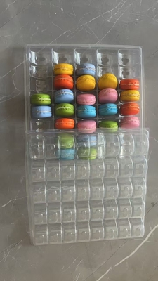 Macaron 40 Przejrzysty ręcznie robiony pudełko Macaron Targowy opakowanie opakowanie czekoladowe górna i dolna pokrywa opakowanie ciasta dostawca