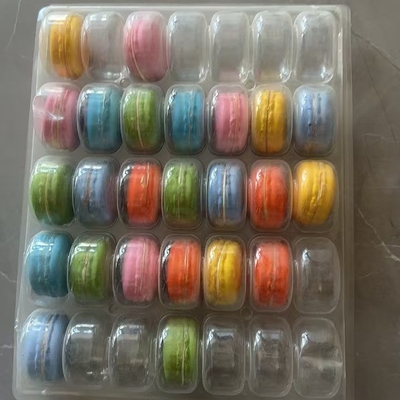Macaron 35 Przejrzysty tacki opakowanie ręcznie pudełko Macaron opakowanie czekolady opakowanie górne i dolne pokrycie opakowanie ciasta