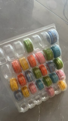 Macaron 35 Przejrzysty tacki opakowanie ręcznie pudełko Macaron opakowanie czekolady opakowanie górne i dolne pokrycie opakowanie ciasta