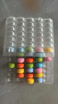 Macaron 35 Przejrzysty tacki opakowanie ręcznie pudełko Macaron opakowanie czekolady opakowanie górne i dolne pokrycie opakowanie ciasta