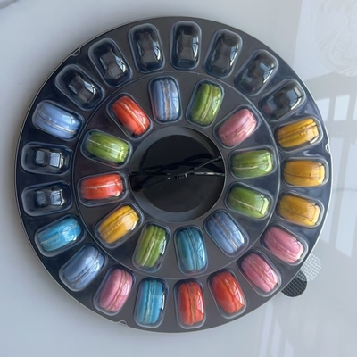 Macaron 33-ziarniste opakowanie przejrzyste opakowanie na tacy opakowanie podręczne pudełko opakowanie macaron przenośne opakowanie macaron przejrzyste pudełko opakowanie macaron przejrzyste pudełko plus opakowanie kartonowe