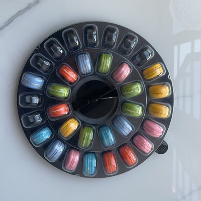 Macaron 33-ziarniste opakowanie przejrzyste opakowanie na tacy opakowanie podręczne pudełko opakowanie macaron przenośne opakowanie macaron przejrzyste pudełko opakowanie macaron przejrzyste pudełko plus opakowanie kartonowe