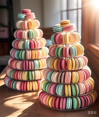 13-piętrowy stoisko wystawiennicze Macaron 13-piętrowy wieża Macaron stoisko wystawiennicze Macaron wieża