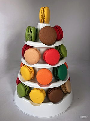 13-piętrowy stoisko wystawiennicze Macaron 13-piętrowy wieża Macaron stoisko wystawiennicze Macaron wieża